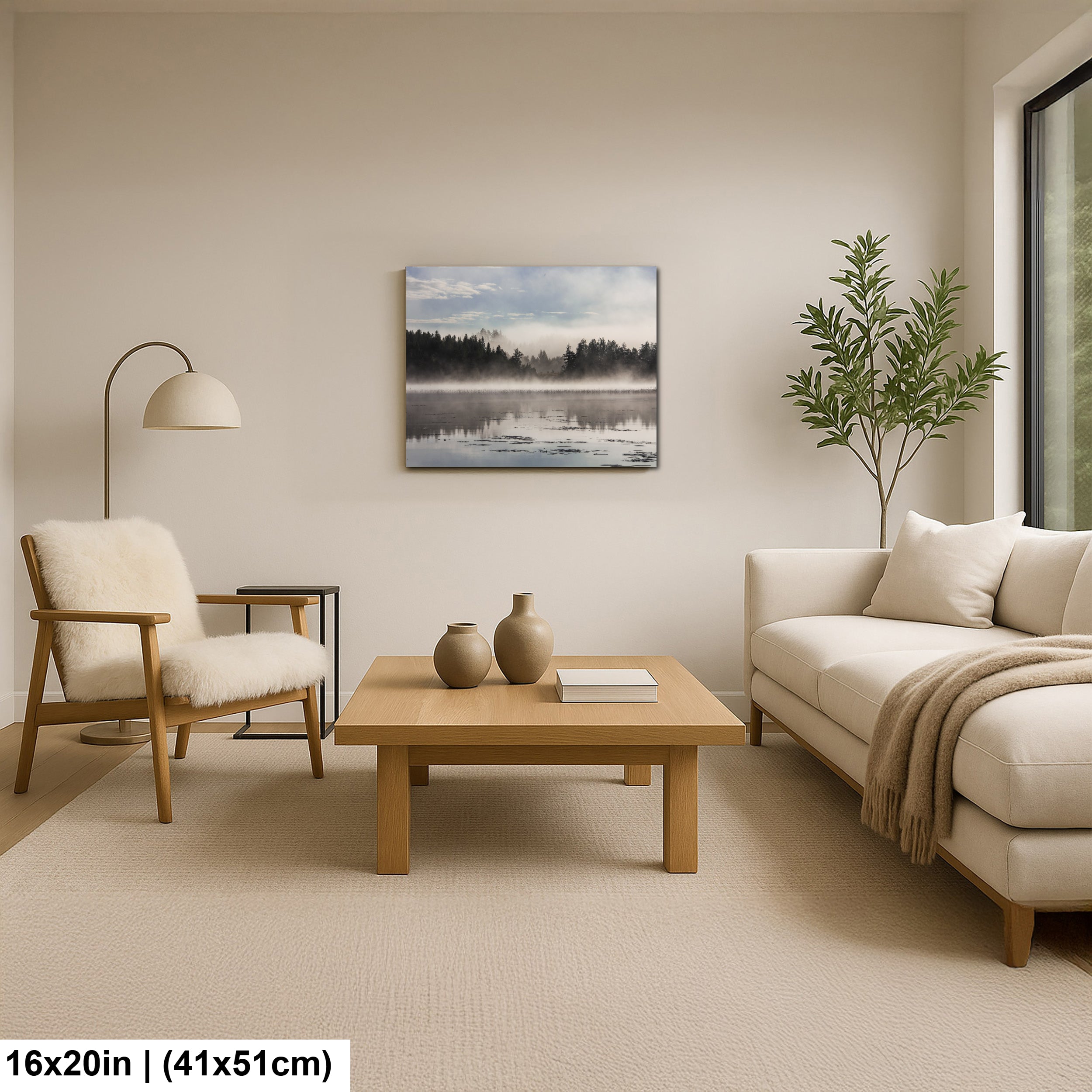 Mystic lake morning in Finland