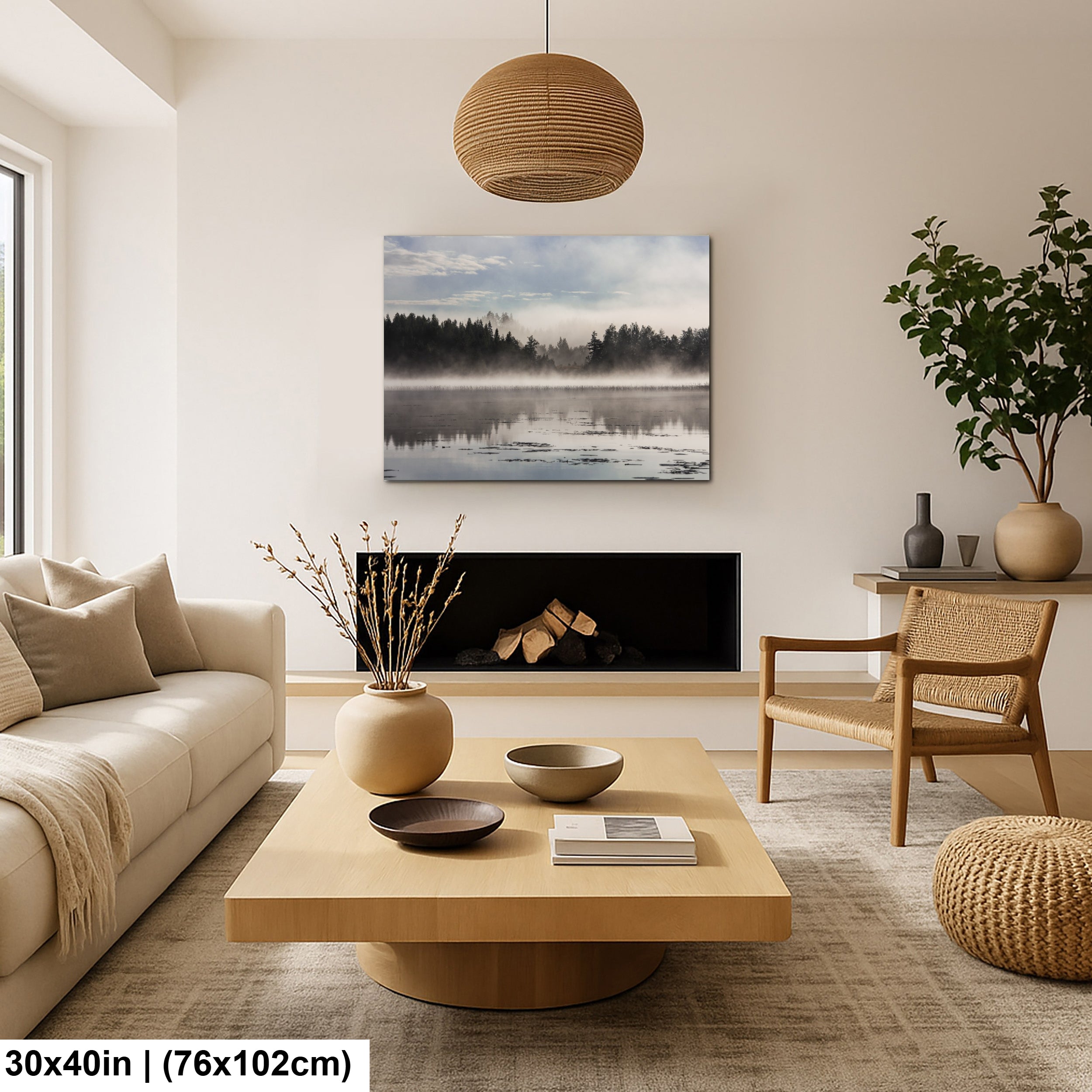 Mystic lake morning in Finland