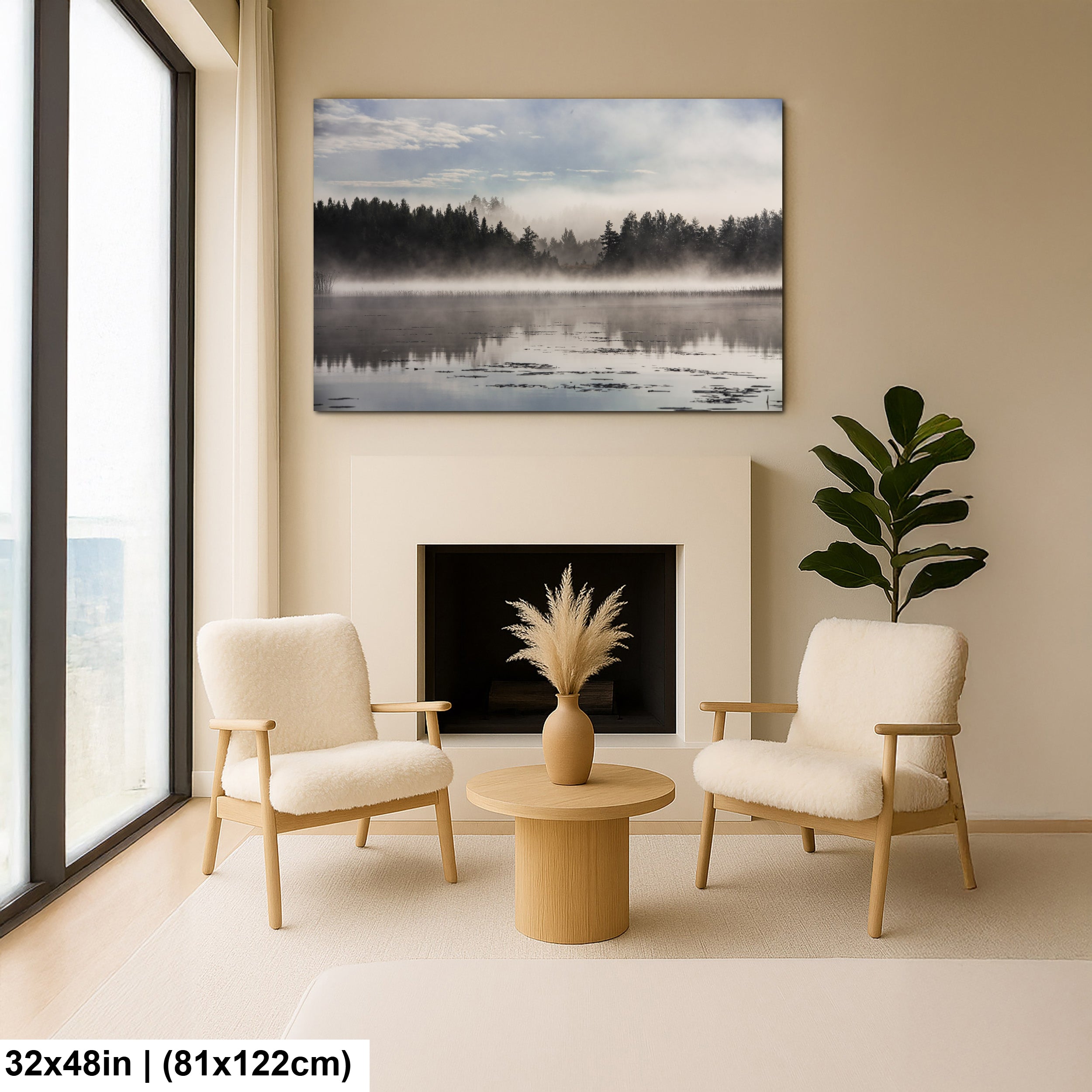 Mystic lake morning in Finland