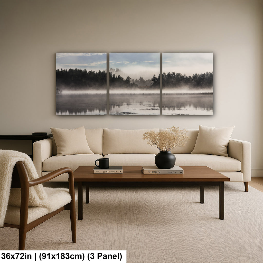 Mystic lake morning in Finland