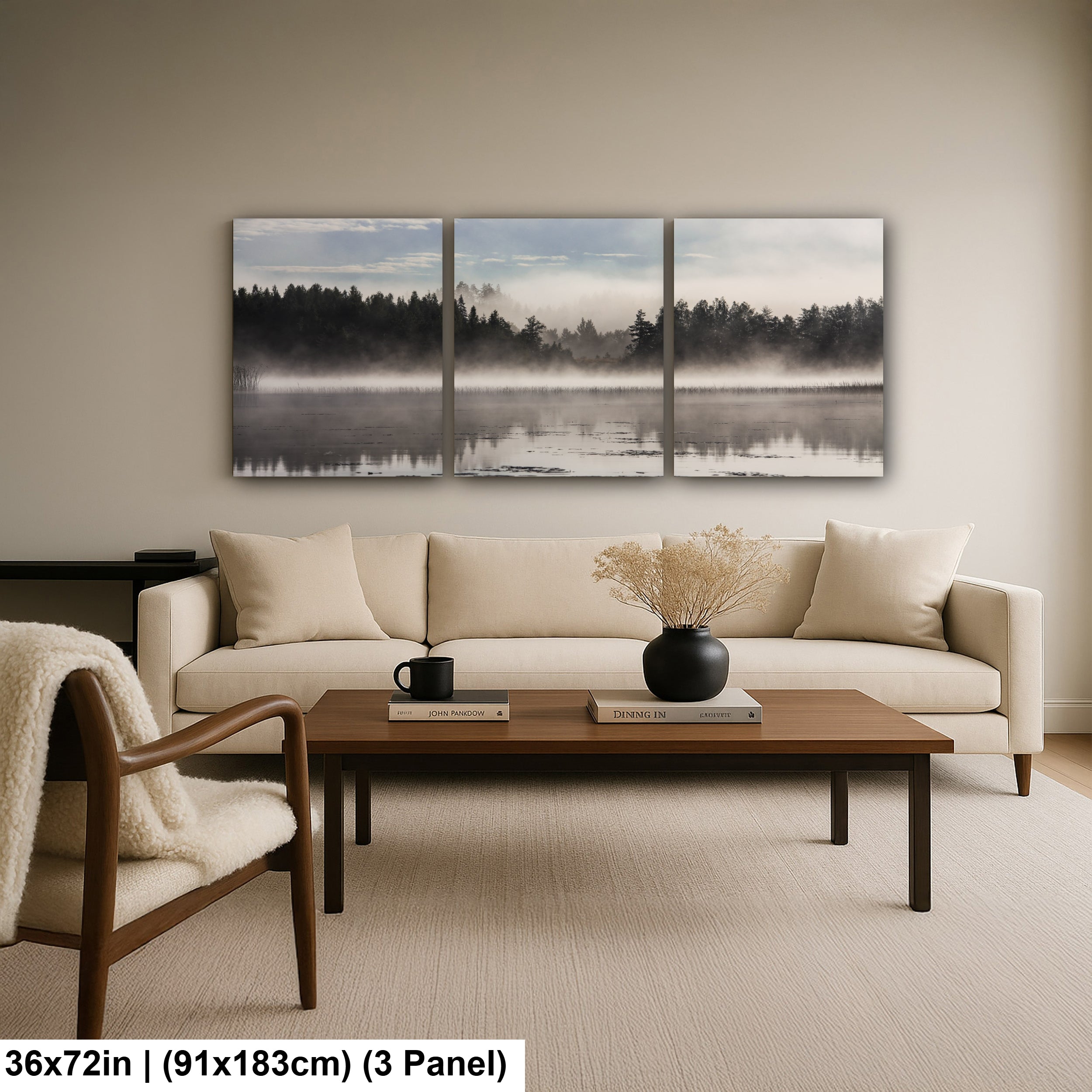 Mystic lake morning in Finland